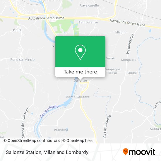 Salionze Station map