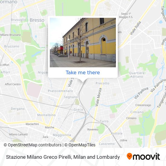 Stazione Milano Greco Pirelli map