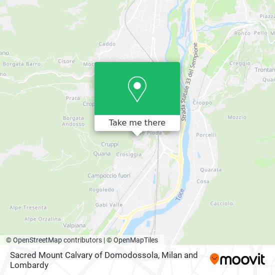 Sacred Mount Calvary of Domodossola map