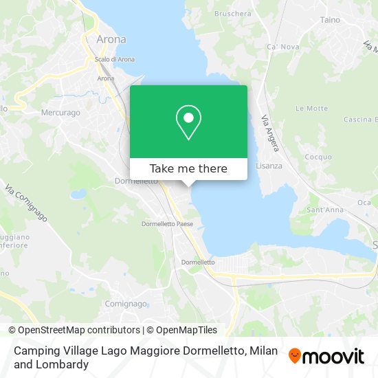 Camping Village Lago Maggiore Dormelletto map