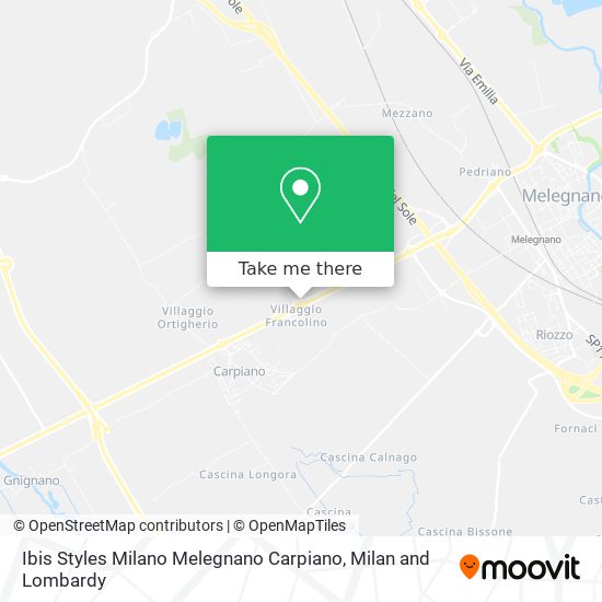 Ibis Styles Milano Melegnano Carpiano map