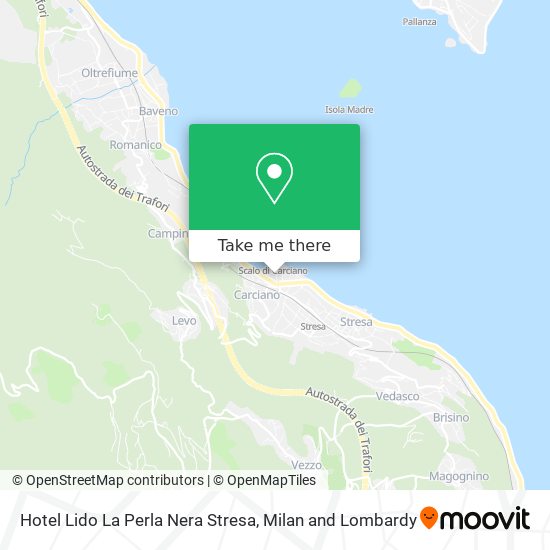 Hotel Lido La Perla Nera Stresa map