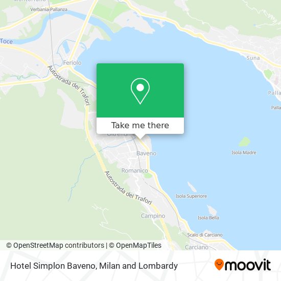 Hotel Simplon Baveno map