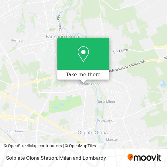 Solbiate Olona Station map