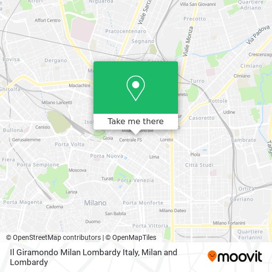 Il Giramondo Milan Lombardy Italy map