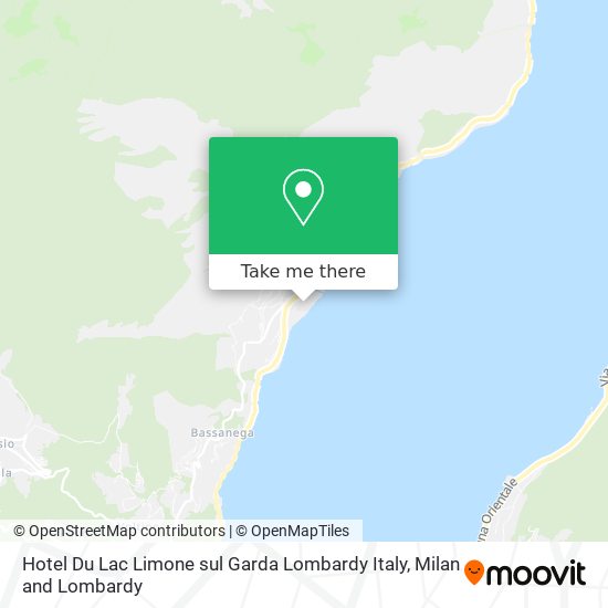 Hotel Du Lac Limone sul Garda Lombardy Italy map