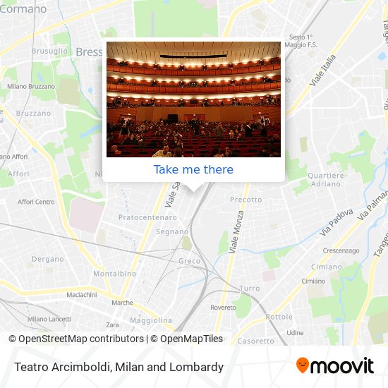 Teatro Arcimboldi map