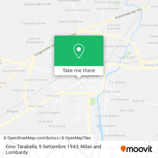Gino Tarabella, 9 Settembre 1943 map