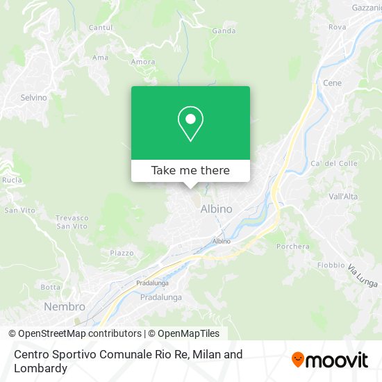 Centro Sportivo Comunale Rio Re map