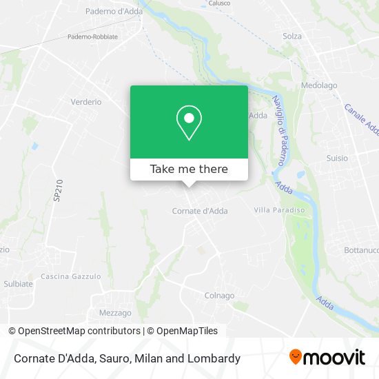 Cornate D'Adda, Sauro map