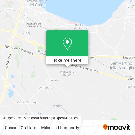 Cascina Grattarola map