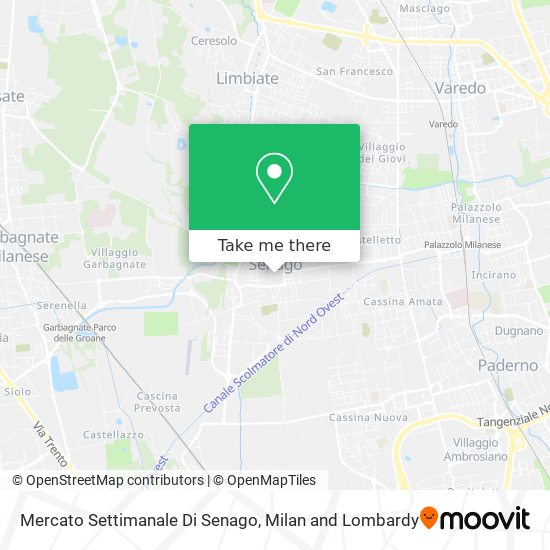 Mercato Settimanale Di Senago map