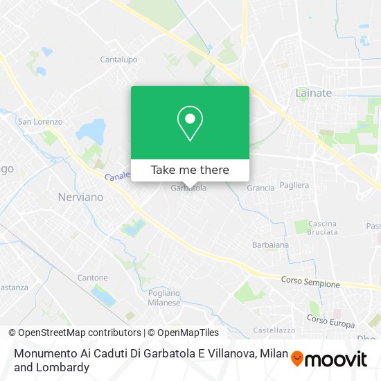 Monumento Ai Caduti Di Garbatola E Villanova map