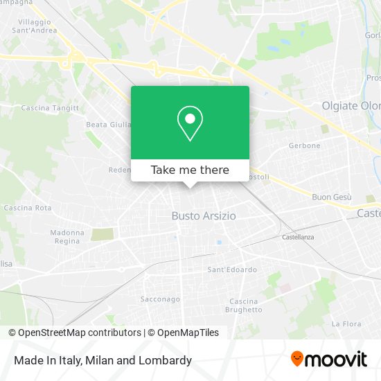 Made In Italy map
