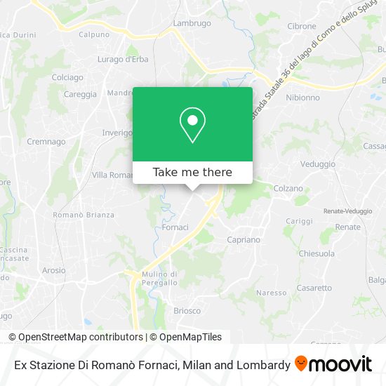 Ex Stazione Di Romanò Fornaci map