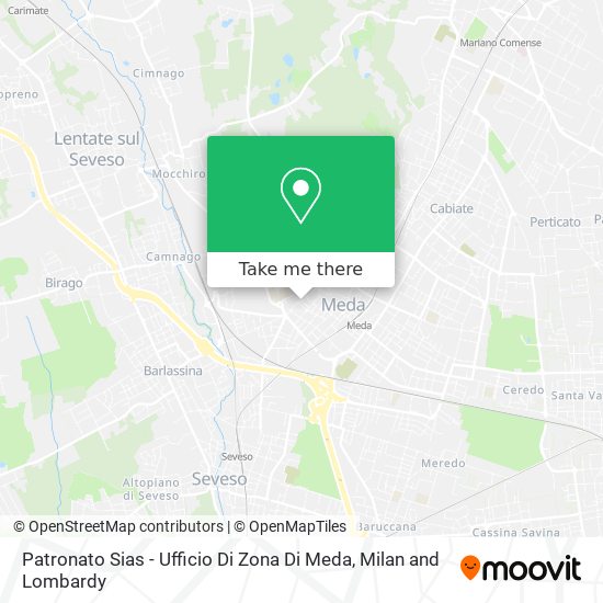 Patronato Sias - Ufficio Di Zona Di Meda map