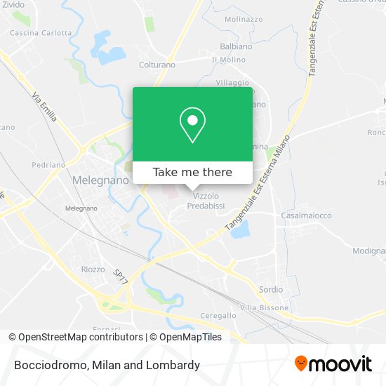 Bocciodromo map
