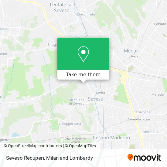 Seveso Recuperi map