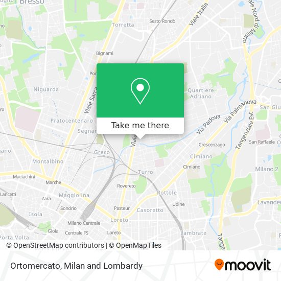 Ortomercato map