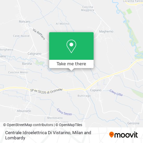 Centrale Idroelettrica Di Vistarino map