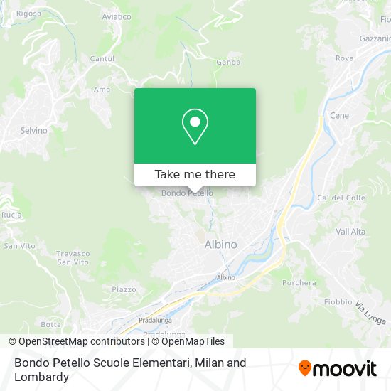 Bondo Petello Scuole Elementari map