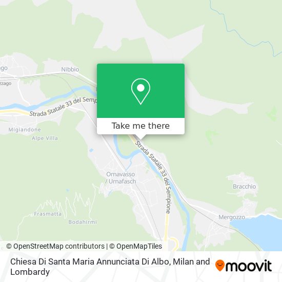 Chiesa Di Santa Maria Annunciata Di Albo map
