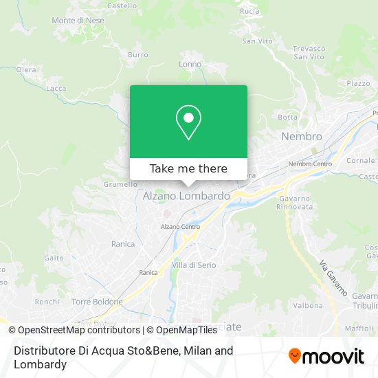 Distributore Di Acqua Sto&Bene map