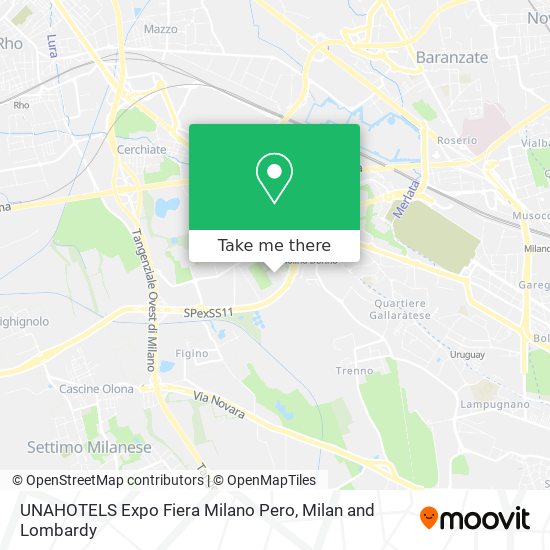 UNAHOTELS Expo Fiera Milano Pero map