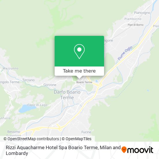 Rizzi Aquacharme Hotel Spa Boario Terme map