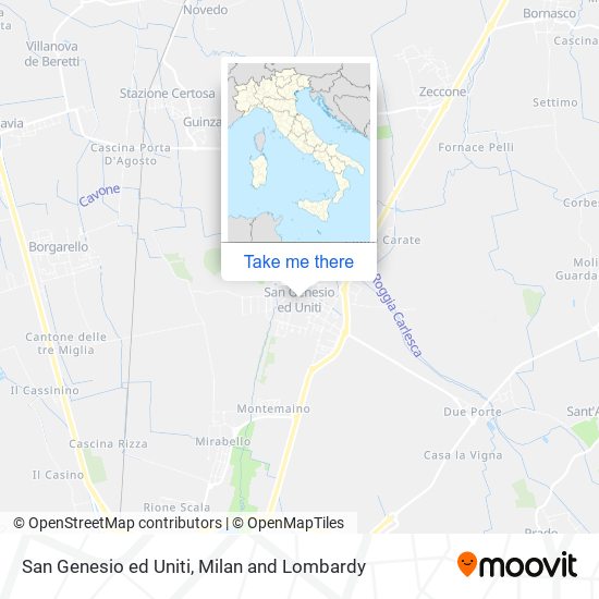 San Genesio ed Uniti map