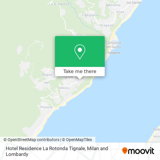 Hotel Residence La Rotonda Tignale map