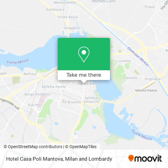 Hotel Casa Poli Mantova map