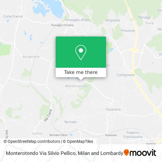 Monterotondo Via Silvio Pellico map