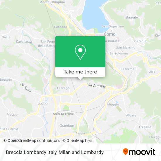 Breccia Lombardy Italy map