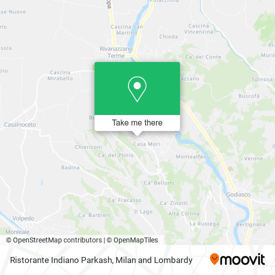 Ristorante Indiano Parkash map