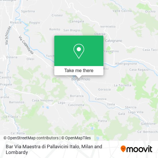 Bar Via Maestra di Pallavicini Italo map