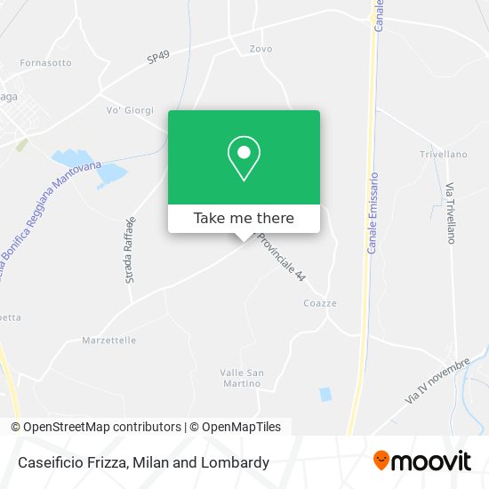 Caseificio Frizza map