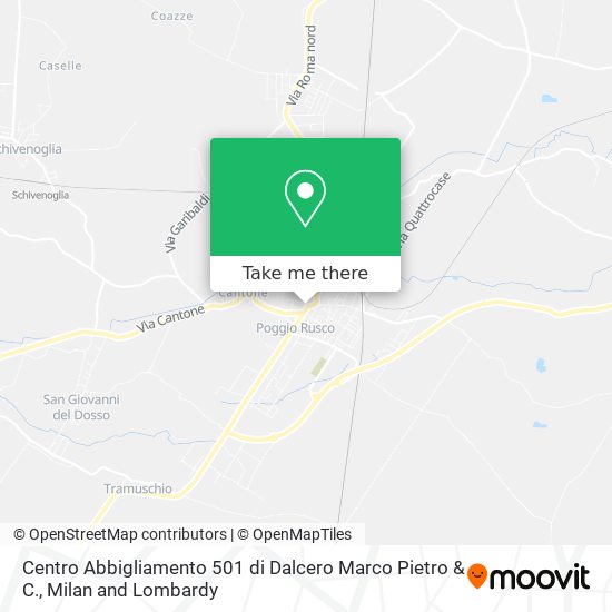 Centro Abbigliamento 501 di Dalcero Marco Pietro & C. map