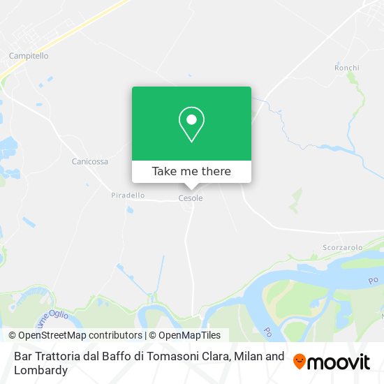 Bar Trattoria dal Baffo di Tomasoni Clara map