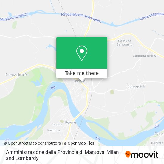 Amministrazione della Provincia di Mantova map