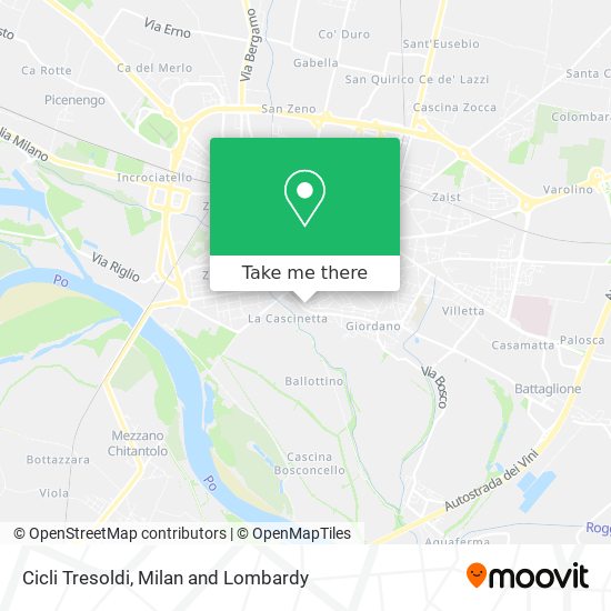 Cicli Tresoldi map