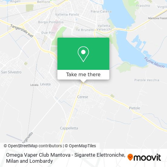 Omega Vaper Club Mantova - Sigarette Elettroniche map