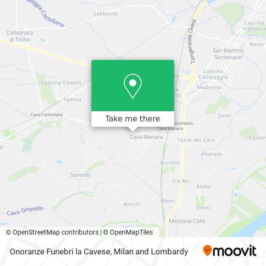 Onoranze Funebri la Cavese map