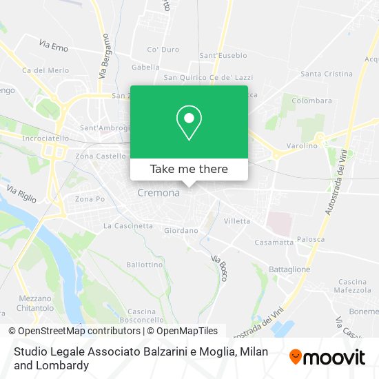 Studio Legale Associato Balzarini e Moglia map