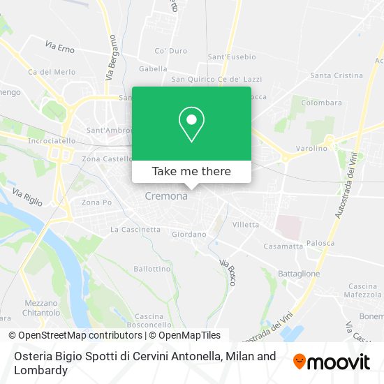Osteria Bigio Spotti di Cervini Antonella map