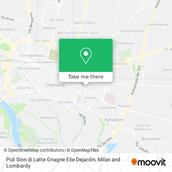 Puli Sion di Latte Gnagne Elie Dejardin map