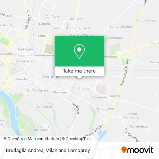 Brudaglia Andrea map
