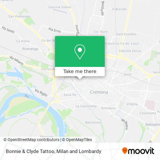 Bonnie & Clyde Tattoo map