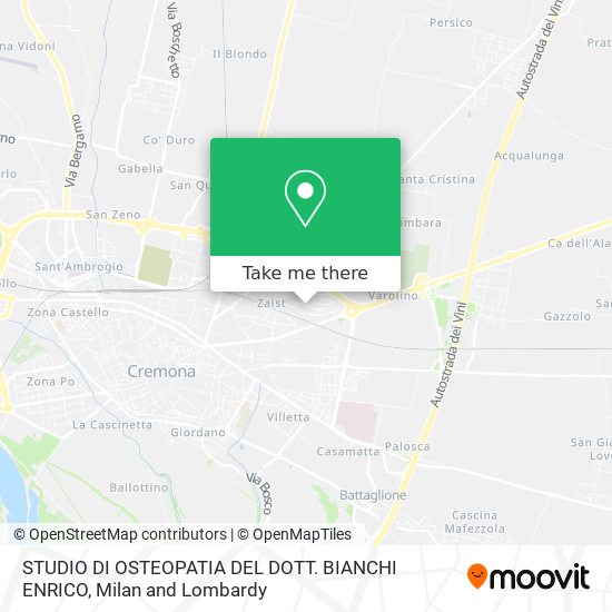 STUDIO DI OSTEOPATIA DEL DOTT. BIANCHI ENRICO map