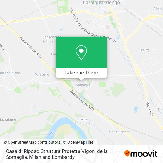 Casa di Riposo Struttura Protetta Vigoni della Somaglia map